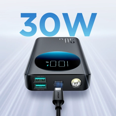 Joyroom Powerbank 10000mAh 30W schwarz (JR-PBF01)