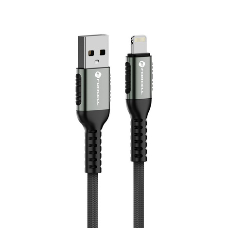 Kabel USB A do Lightning Forcell F-Energy 2,4A 12W Cafule 0,5 m C257 czarny