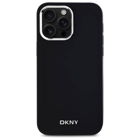 Original Handyhülle IPHONE 14 PRO MAX DKNY Hardcase Plain Logo MagSafe (DKHMP14XPSCMCLK) schwarz