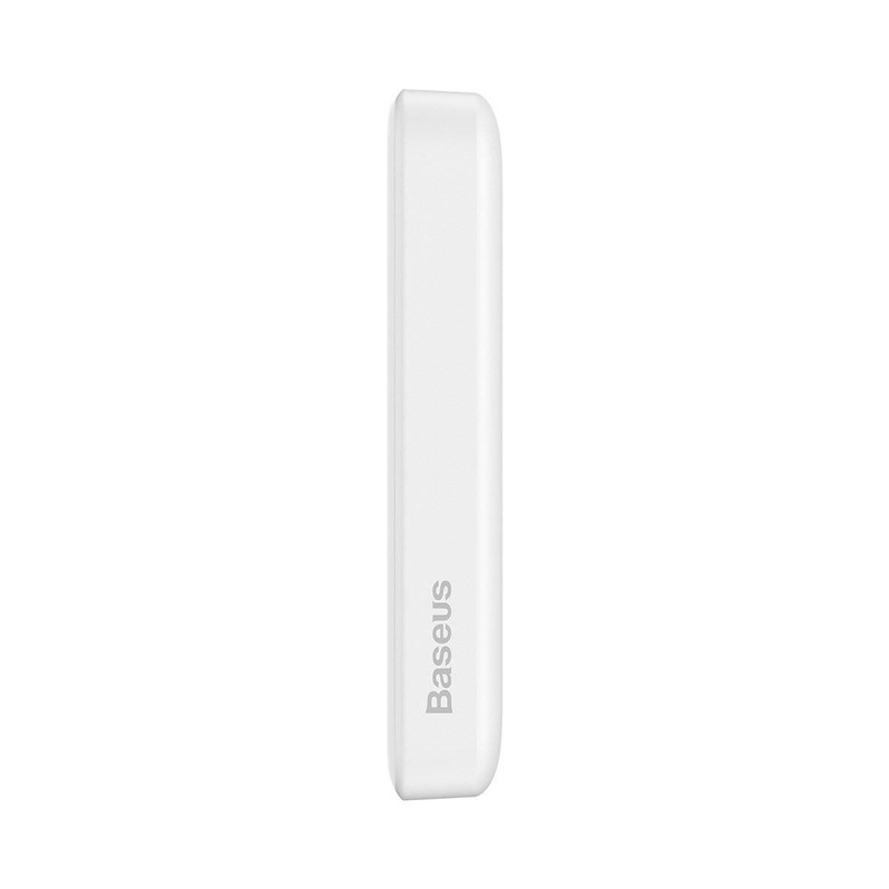 Baseus Magnetic Mini powerbank z ładowaniem indukcyjnym MagSafe 15W / szybkie ładowanie PD QC 20W 10000mAh biały (Overseas Edition) + Xiaobai Series kabel USB-C - USB-C 60W 3A 0.5m biały