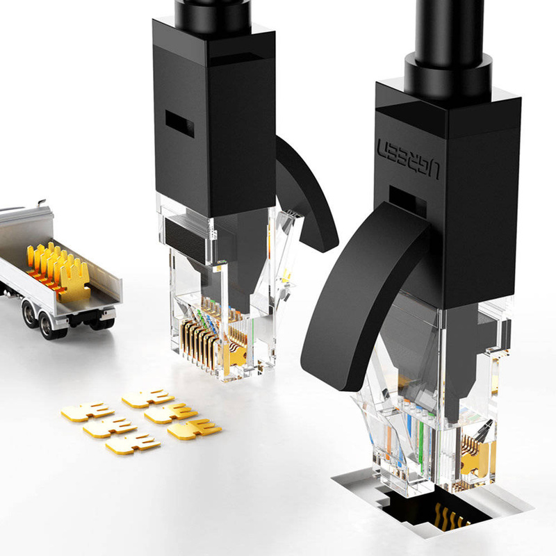 Ugreen Flat LAN Ethernet Cat. 6 3m schwarz (NW102)