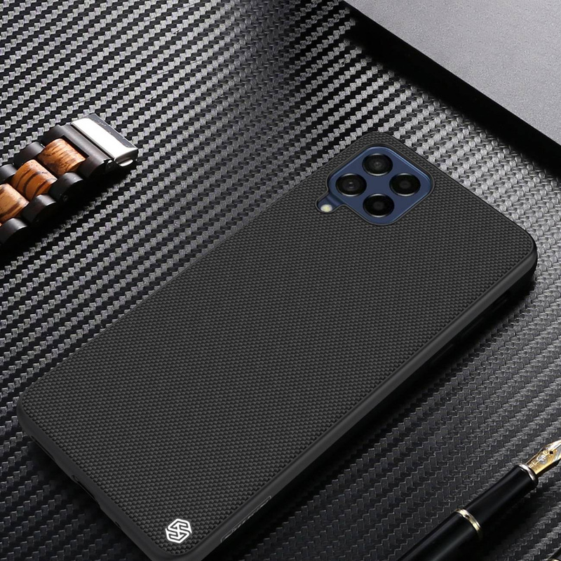 Nillkin Textured Case Durable reinforced case with a gel frame and nylon on the back Samsung Galaxy M53 5G black