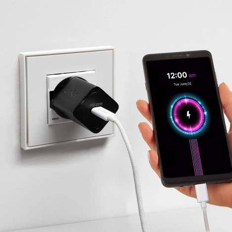 SBS TECABLETISSUETCCG USB-C - USB-C 1.5m 60W braided cable - gray