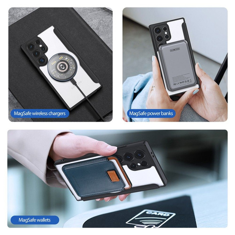 DUX DUCIS Skin X Pro - futerał z klapką kompatybilny z MagSafe do Samsung S24 Ultra czarny