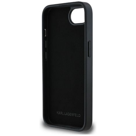 KARL LAGERFELD futerał do IPHONE 16e (SE 4 2025) KLHCPSE4PGKLKIPK (PU Monogram K. Head Pin) czarny
