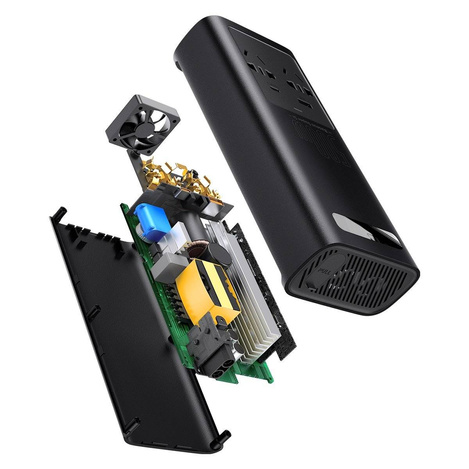 Baseus Auto-Wechselrichter 150W 12V / 500W 220V (EU- und CN-Stecker) schwarz (CGNB000101)