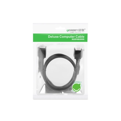 Ugreen kabel przewód przedłużacz HDMI (żeński) - HDMI (męski) 19 pin 1.4v 4K 60Hz 30AWG 2m czarny (10142)