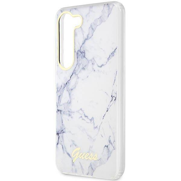 Guess GUHCS23SPCUMAH S23 S911 biały/white hardcase Marble
