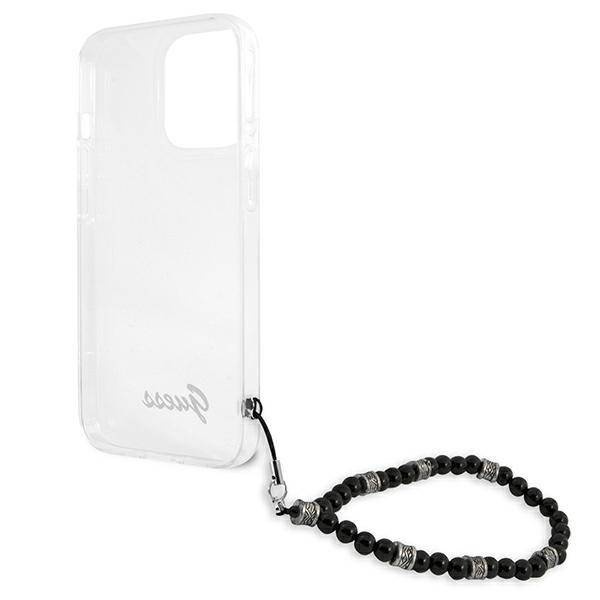 Guess nakładka do iPhone 13 Pro / 13 6,1" GUHCP13LKPSBK przeźroczysta hard case Black Pearl
