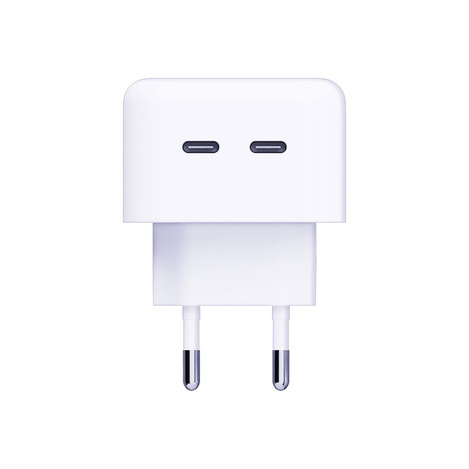 Ładowarka sieciowa 3mk Hyper Charger 35W 2x USB-C - biała