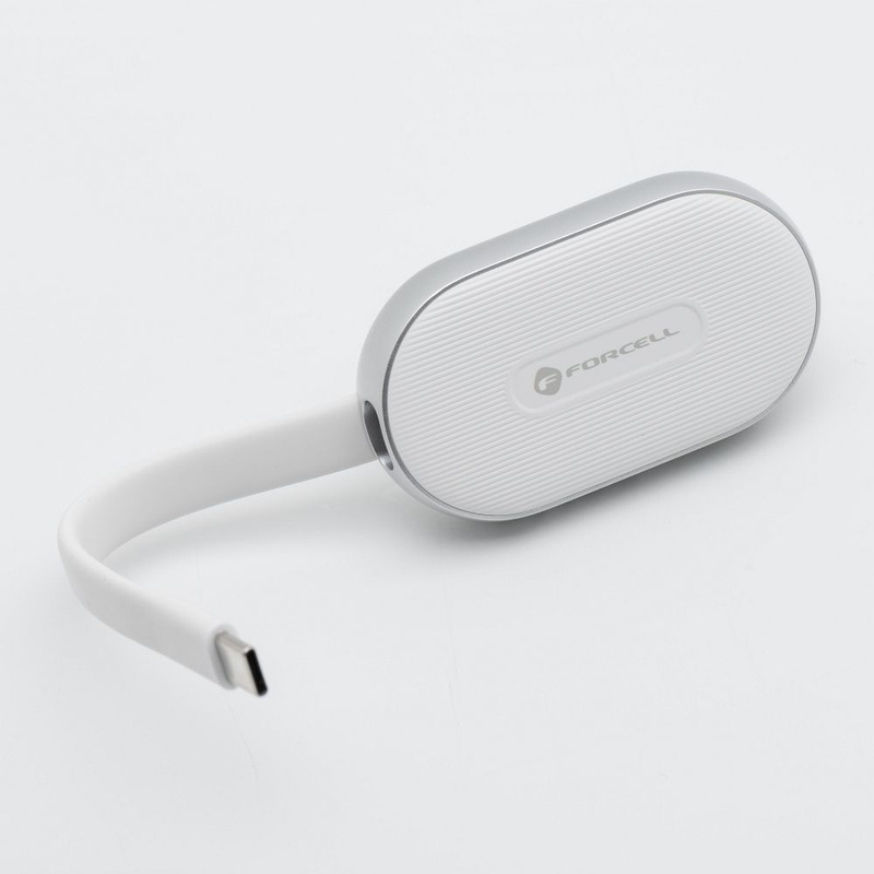 FORCELL Powerbank F-Energy Mini Power Watch 1200mAh biały