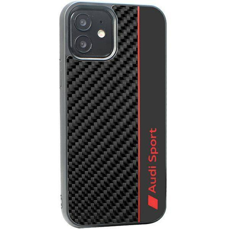 Audi Carbon Fiber Stripe iPhone 11 / Xr 6.1&quot; black/black hardcase AUS-TPUPCIP11-R8/D1-BK