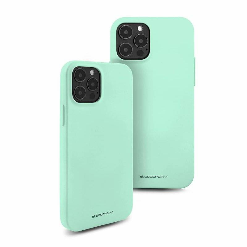 Schutzhülle IPHONE 14 PRO MAX Mattes Silikon Mercury Soft Jelly minze