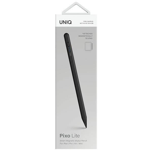 Uniq Pixo Lite Hülle mit Magnetstift für iPad Schwarz/Graphitschwarz
