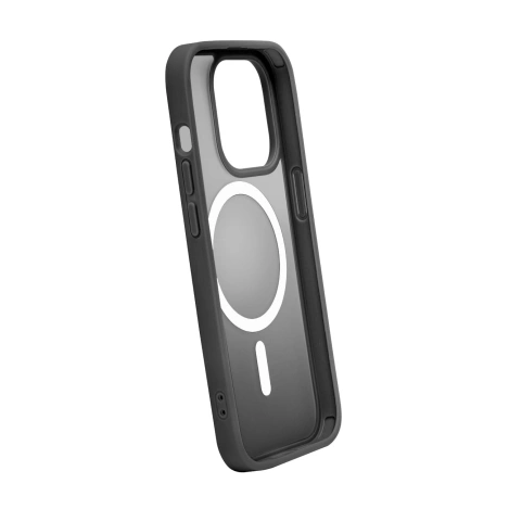 Etui silikonowe Puro Gradient MagSafe do iPhone 15 Pro Max - czarne