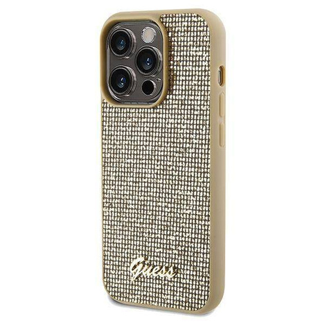 Oryginalne Etui GUESS Hardcase GUHCP14LPMSDGSD do iPhone 14 Pro (Disco Script Metal / złoty)