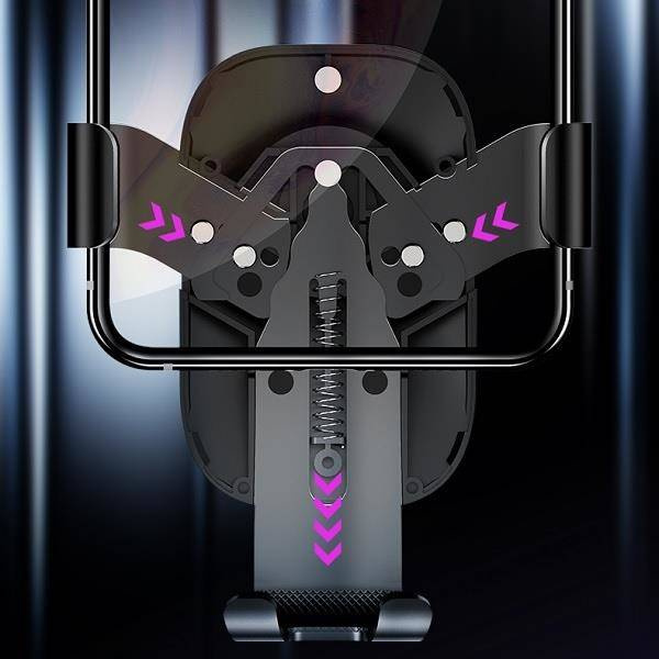 USAMS US-ZJ052 - Grawitacyjny uchwyt samochodowy na kratkę nawiewu (czarny)