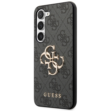 Oryginalne Etui GUESS Hardcase GUHCS24S4GMGGR do Samsung S24 (Leather 4G Metal Logo / czarny)