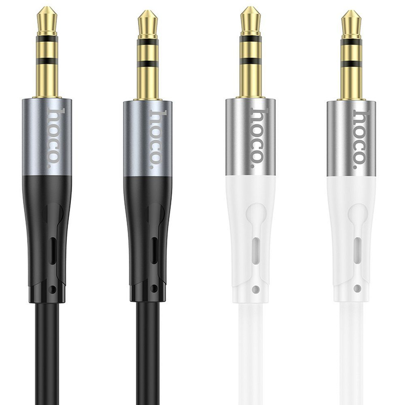 HOCO kabel AUX Jack 3,5 mm (męski) do Jack 3,5 mm (męski) UPA22 1 m czarny