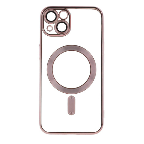 Nakładka Color Chrome Magsafe do iPhone 13 6,1" różowo-złota