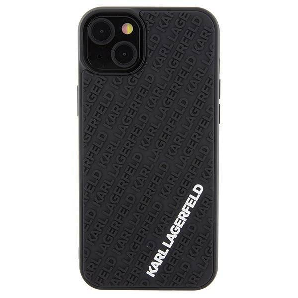Karl Lagerfeld nakładka do iPhone 15 Plus 6,7" KLHCP15M3DMKRLK czarna HC 3D Multi Logo