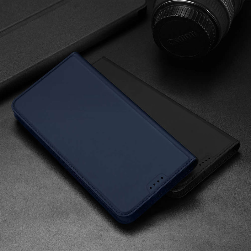 Dux Ducis Skin Pro Hülle für Honor Magic5 Flip Card Wallet Stand Blau