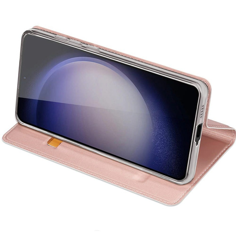 Etui Dux Ducis Skin Pro do Samsung S24+ z klapką - różowe