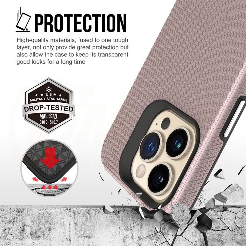 Vmax nakładka Triangle Case do Samsung A35 5G różowo-złota