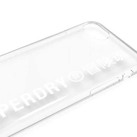 SuperDry Snap iPhone 6/6s/7/8/SE 2020 Clear Case biały/white 41573