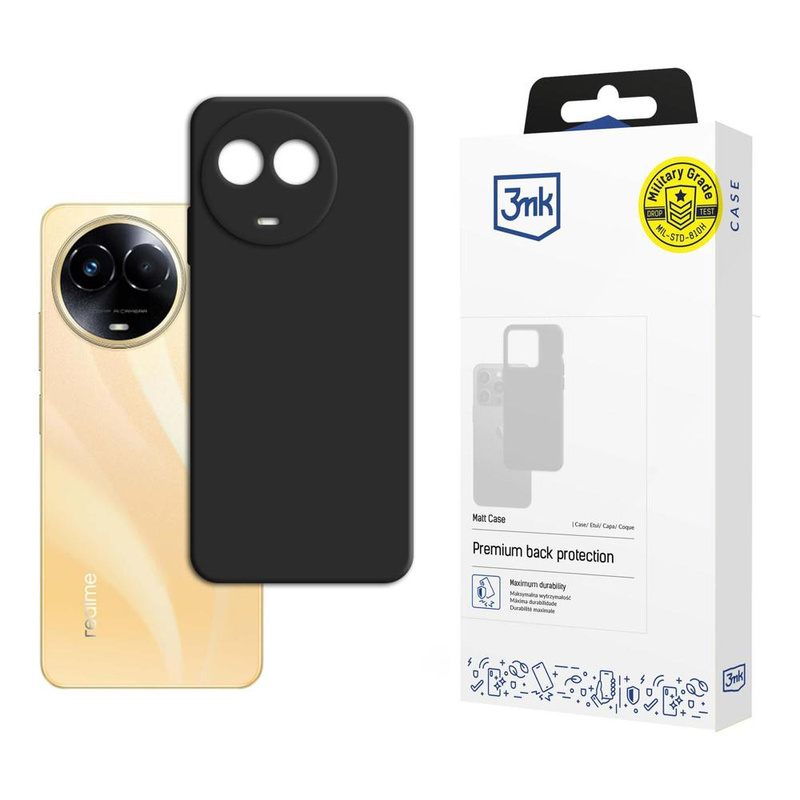 3MK Matt Case Realme 11 5G czarny/black