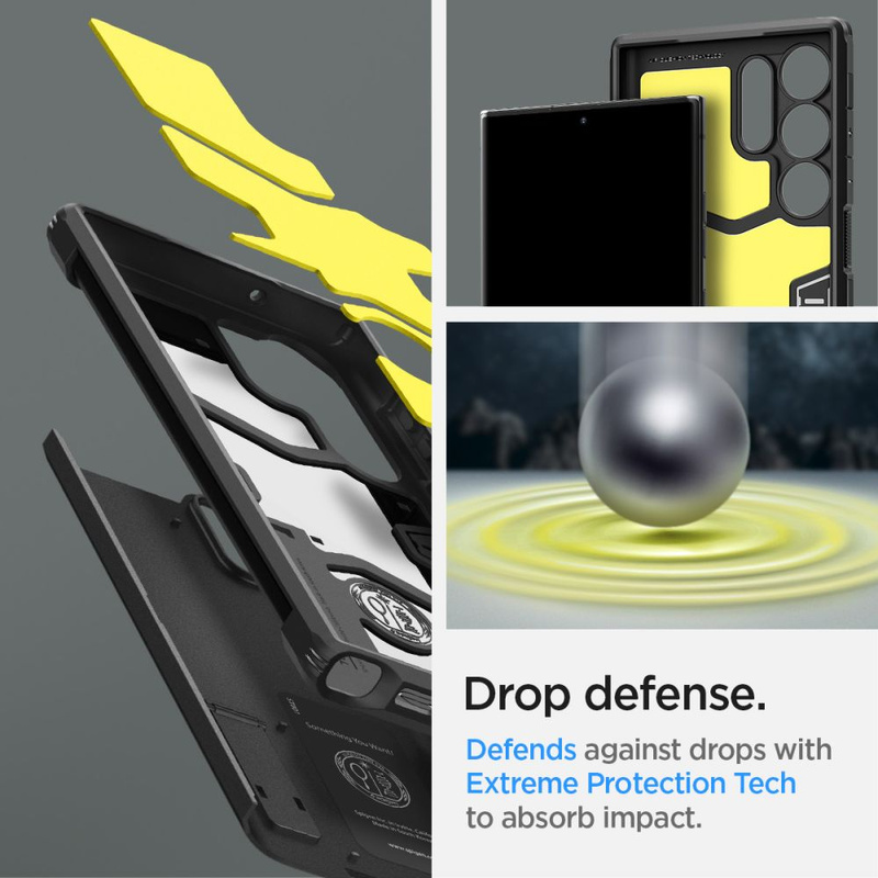 Spigen TOUGH ARMOR GALAXY S23 ULTRASCHWARZ
