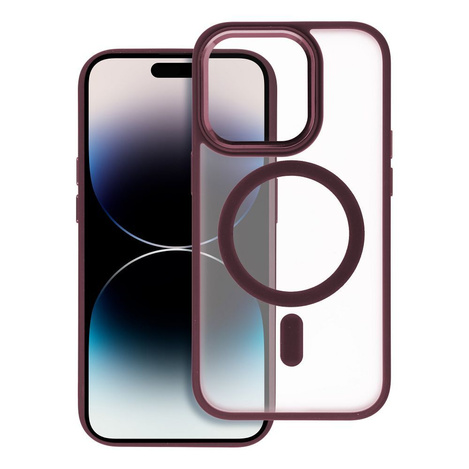 Futerał MATTE MAG COVER kompatybilny z MagSafe do IPHONE 16 Pro czerwony