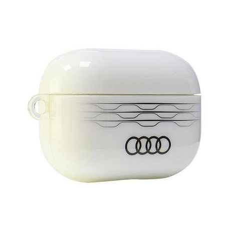 Original Case APPLE AIRPODS PRO 2 Audi IML Geometric Pattern Cover (AU-IMLAPP2-A6/D3-WE) white