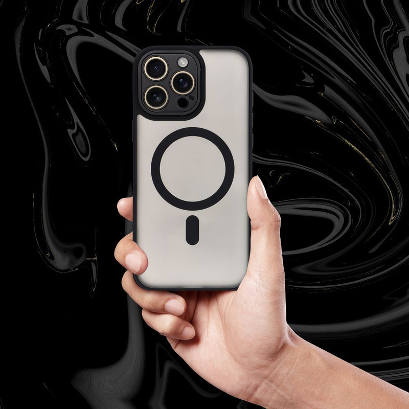 Futerał VARIETE MAG COVER kompatybilny z MagSafe do IPHONE 16 PRO czarny