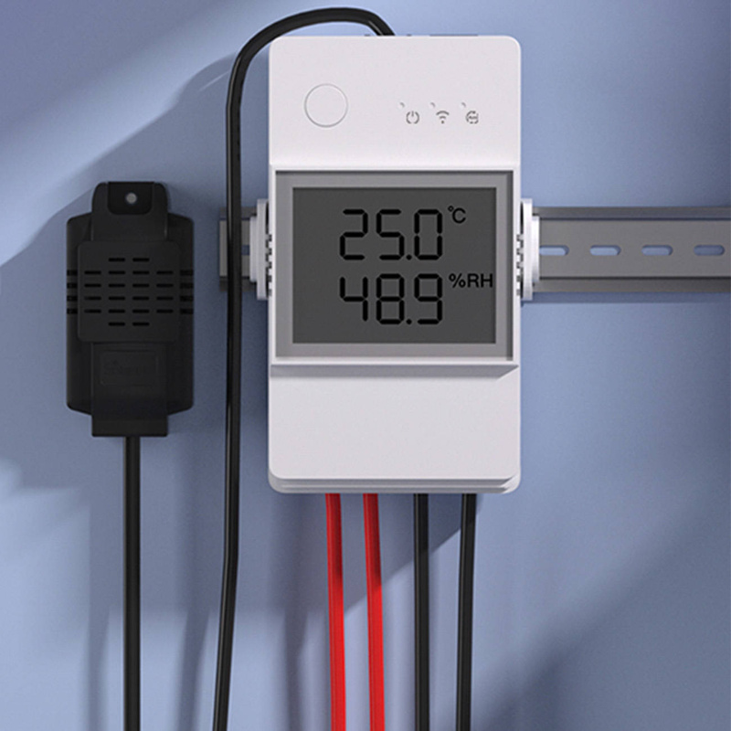 Sonoff TH Elite Wi-Fi Relais mit Feuchtigkeits- und Temperaturmessfunktion 20A RJ9 4P4C weiß (THR320D)