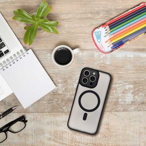 Futerał VARIETE MAG COVER kompatybilny z MagSafe do SAMSUNG S25 ULTRA fioletowy