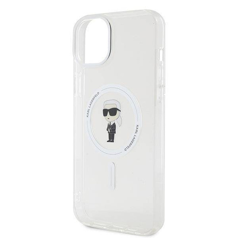 Karl Lagerfeld nakładka do iPhone 15 Plus 6,7" KLHMP15MHFCKNOT transparentna HC Magsafe IML Ikonik