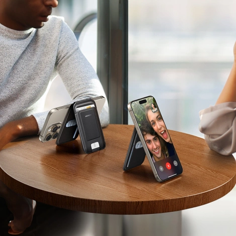 Portfel Ugreen Magnetic Wallet 45165 magnetyczny MagSafe z podstawką - czarny