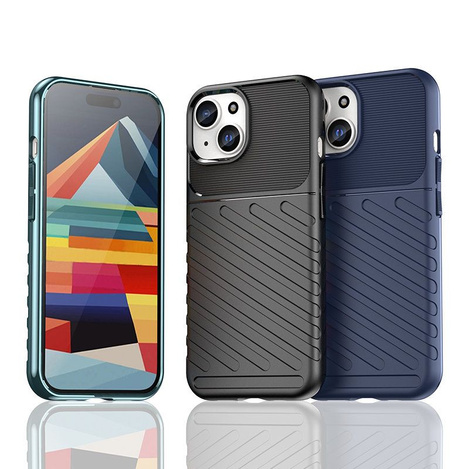 Gepanzerte iPhone 15 Thunder Hülle – Schwarz