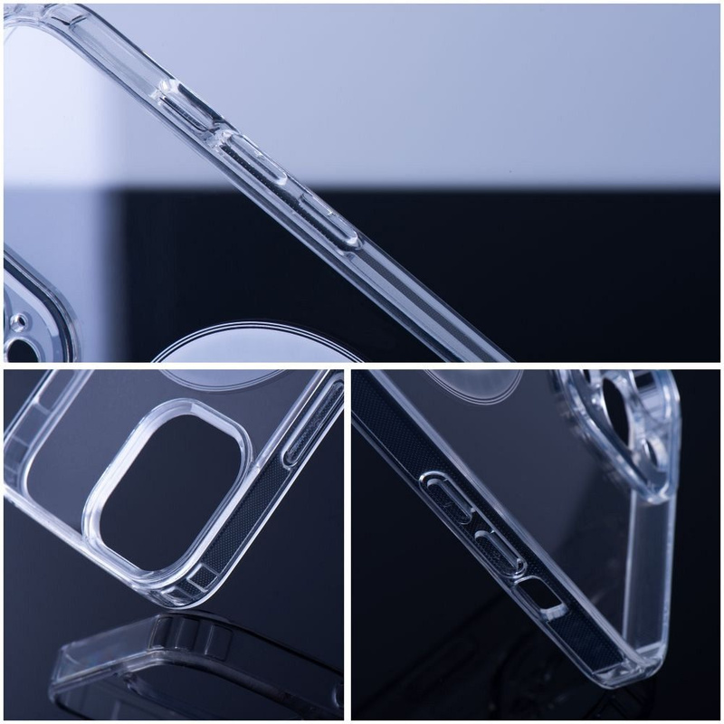 Futerał CLEAR MAG COVER (MID) kompatybilny z MagSafe do IPHONE 15 transparentny