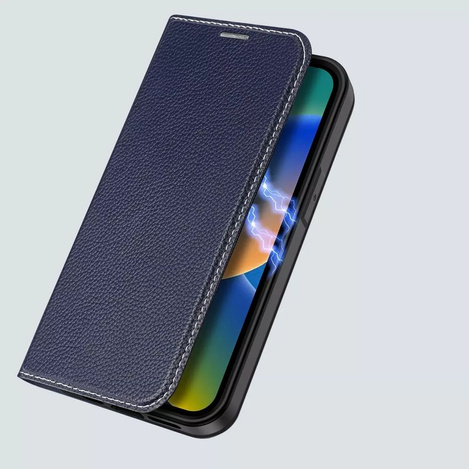 Dux Ducis Skin X2 Hülle für iPhone 14 Plus Hülle mit Magnetklappe blau