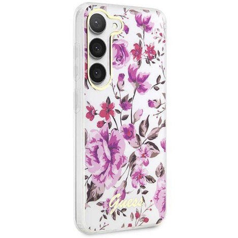 Guess GUHCS23SHCFWST S23 S911 weiß/weiß Hardcase Flower Collection