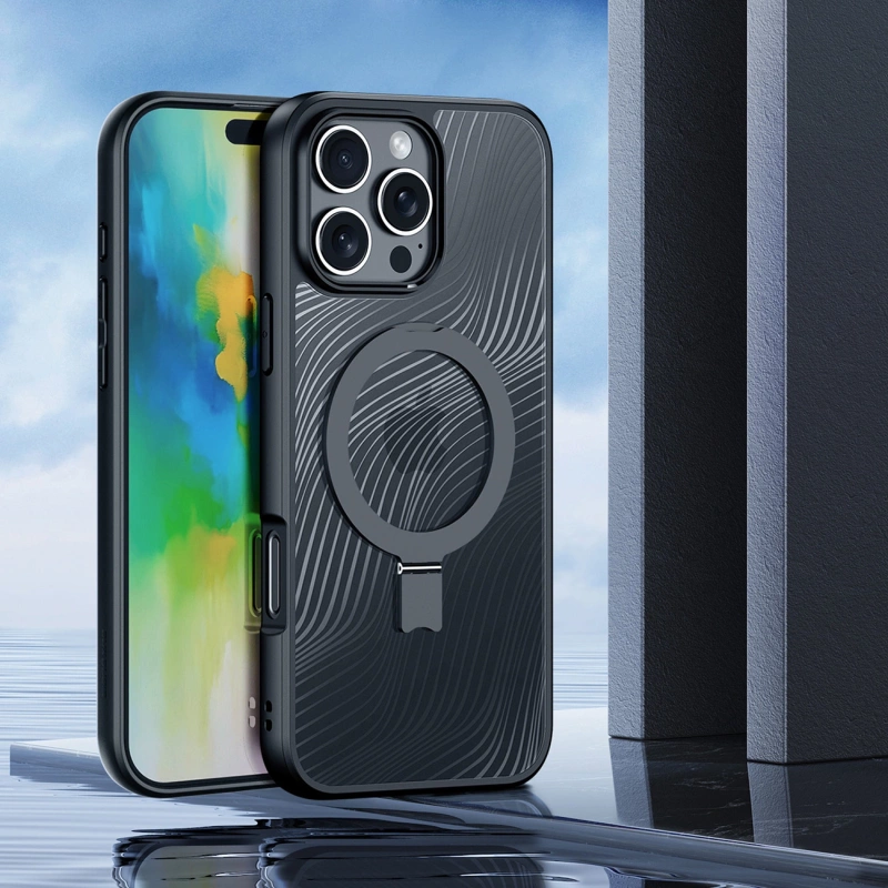 Dux Ducis Aimo Mag case with MagSafe and stand for iPhone 16 Pro - black