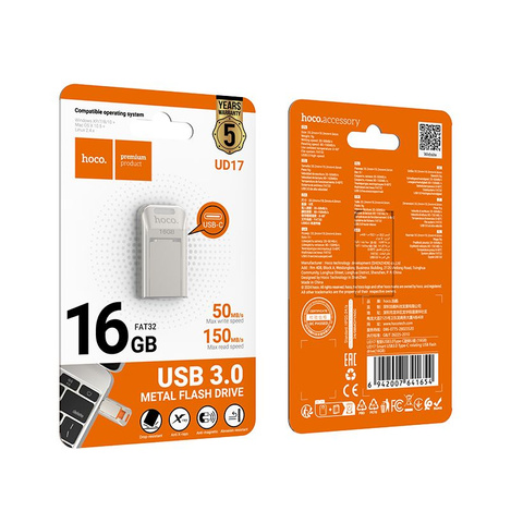 HOCO pendrive USB A + USB C UD17 16GB USB3.0