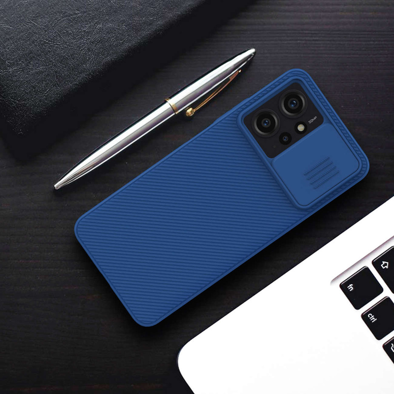 Pancerne etui Xiaomi Redmi Note 12 z osłoną na aparat Nillkin CamShield Case - czarne