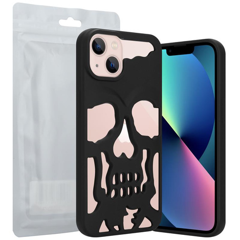 ETUI SKULL IPHONE 12 PRO MAX, MATT BLACK / CZARNY