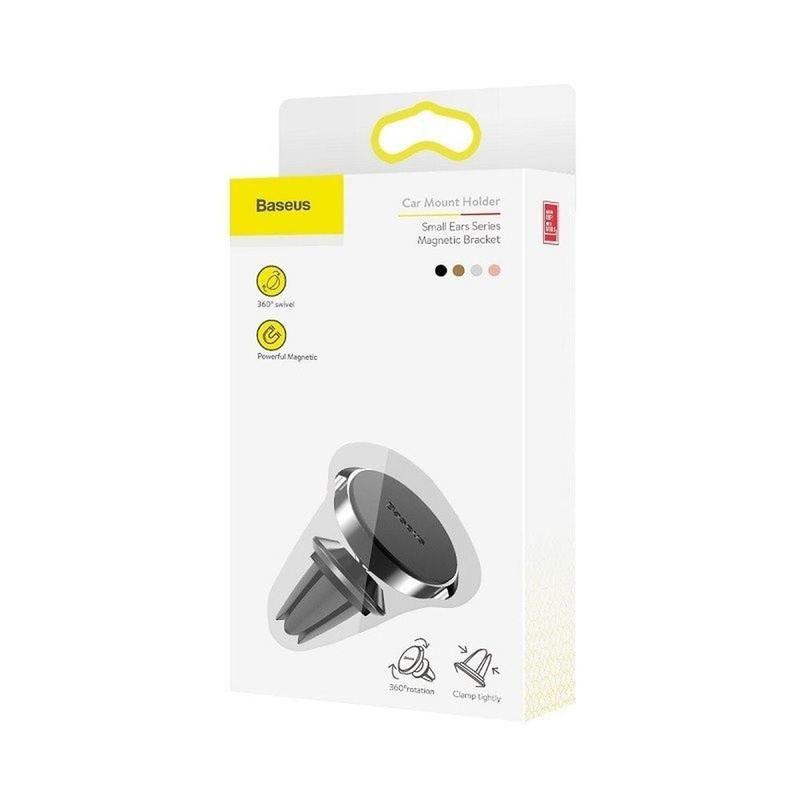 Uchwyt magnetyczny Baseus do kratki nawiewu / wentylacji Small Ears Air Magnetic szary SUER-A01