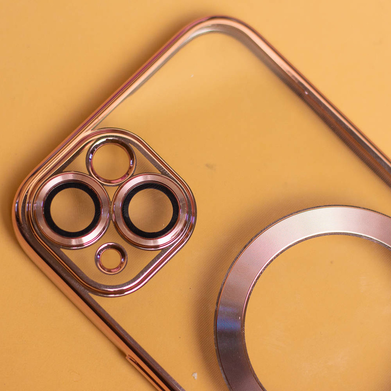 Nakładka Color Chrome Magsafe do iPhone 13 6,1" różowo-złota