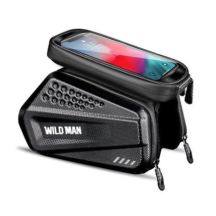 WILDMAN sakwa rowerowa na ramę na zamek 1,2L (4"-7") ES6 czarna