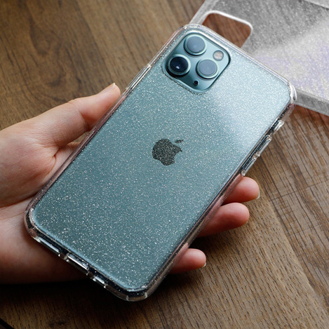 Crystal Glitter Case do Xiaomi Redmi Note 11 Pro/Note 11 Pro 5G Srebrny